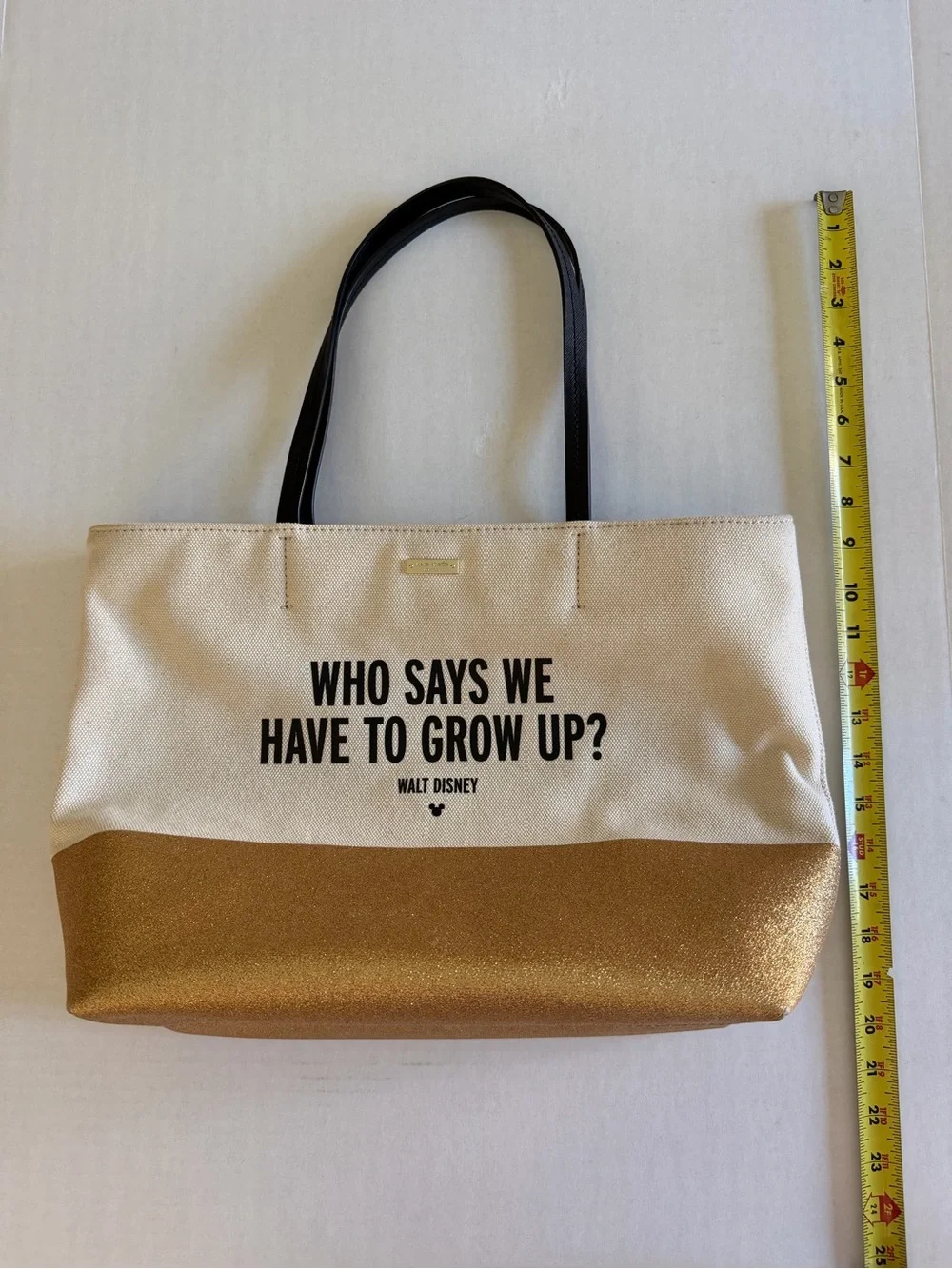 kate spade Disney “Who Says We Have To Grow Up” Canvas Tote